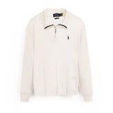 RL PREMIUM S/P COTTON THERMAL ZIP-UP MOCK NECK OFF-WHITE (SLIM FIT)